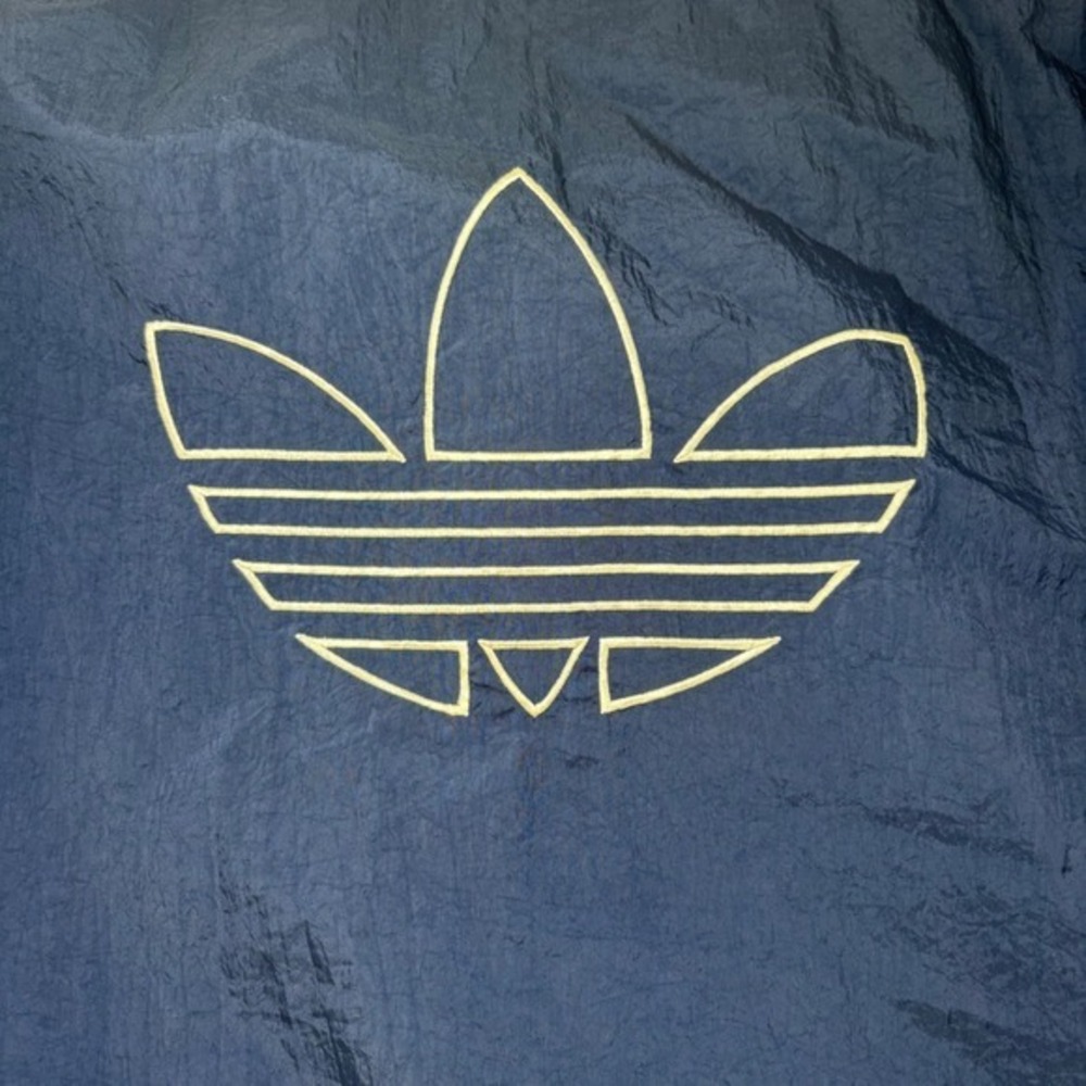 VINTAGE Adidas Track Jacket Purple Navy Blue Retro 90s Trefoil Large D8 F192 - Picture 5 of 11
